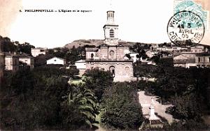 Philippeville - Eglise et Square - 1905